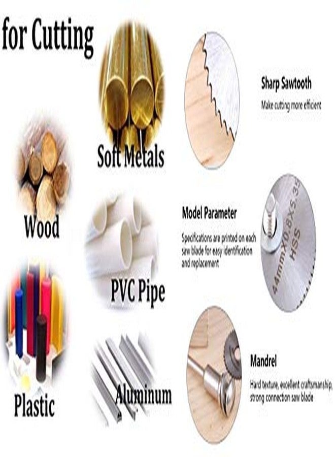 ام ال دي أقراص قطع من الفولاذ عالي السرعة MLD HSS مع محاور لأدوات الحفر الدوارة - Image 4